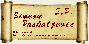 Simeon Paskaljević vizit kartica